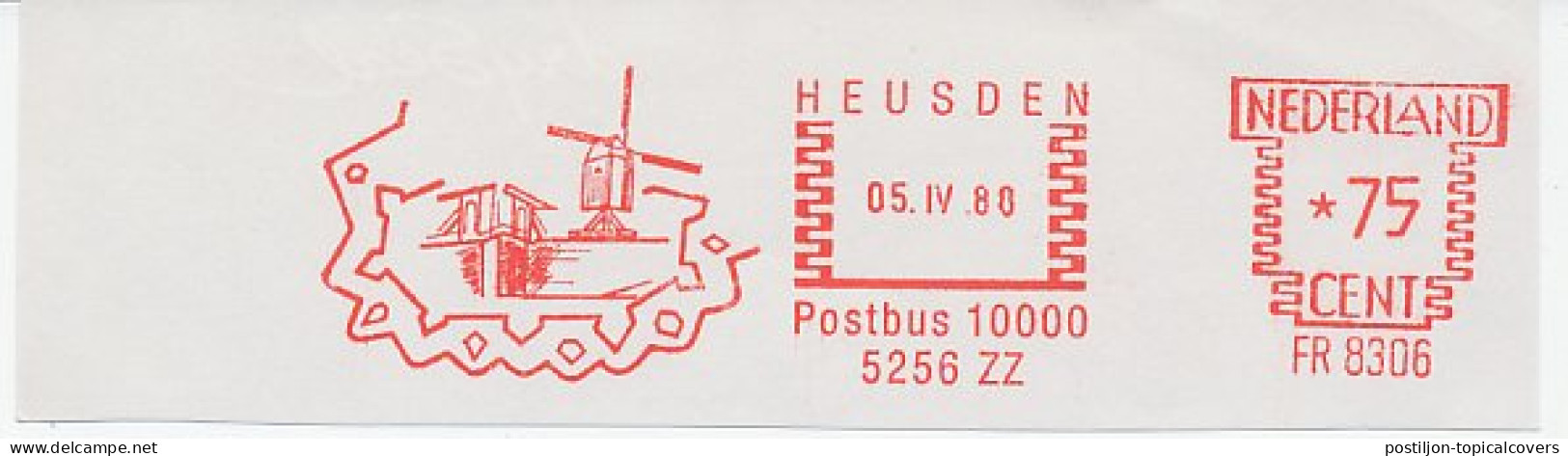 Meter Cut Netherlands 1980 Windmill - Bridge - Mühlen