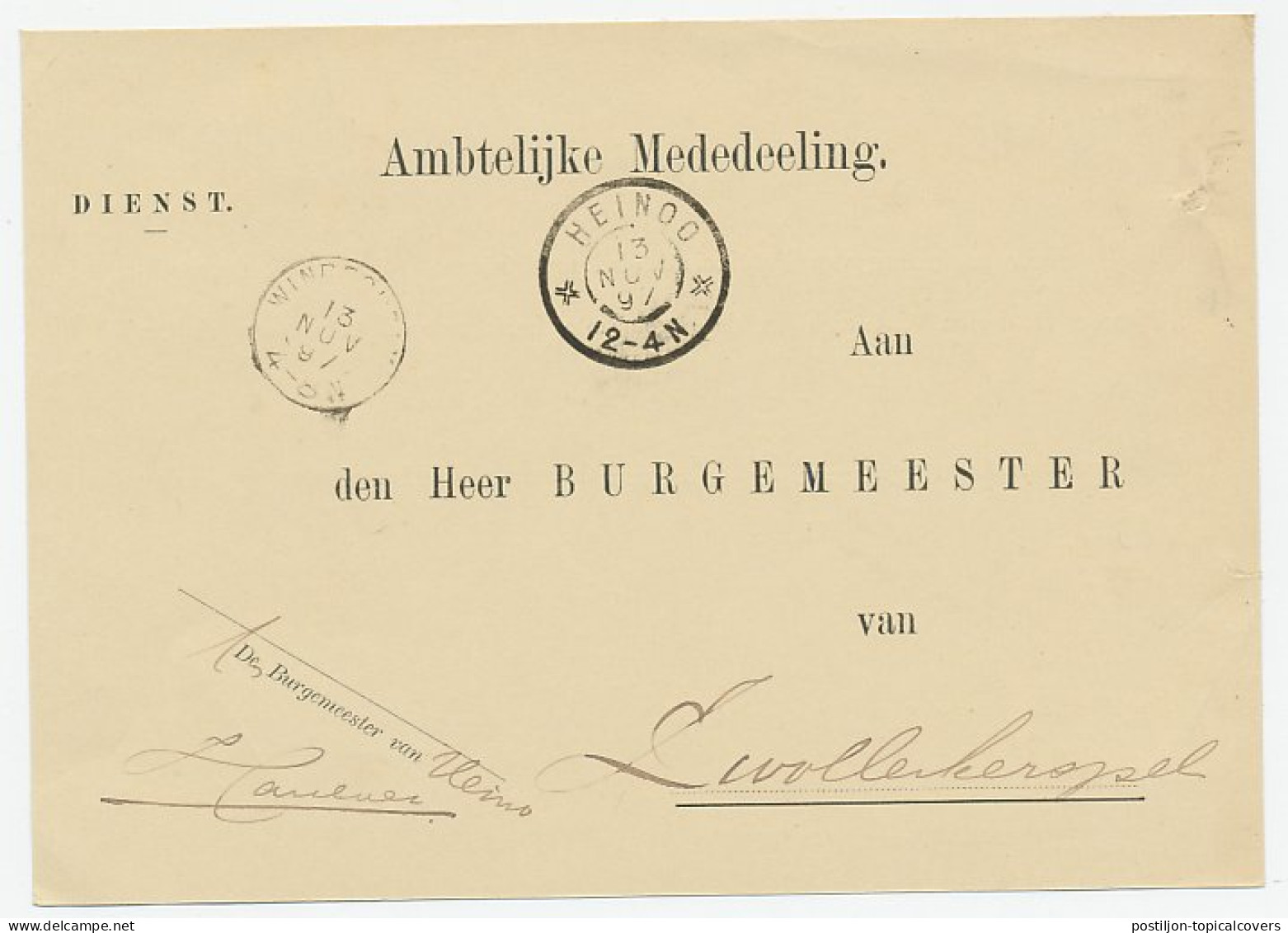 Grootrondstempel Heinoo 1897 - Unclassified