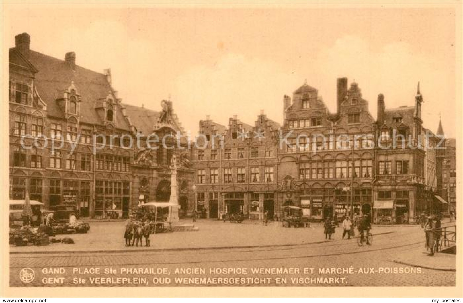 73337259 Gand Belgien Place Sainte Pharailde Ancien Hospice Wenemaer Et Marché A - Andere & Zonder Classificatie