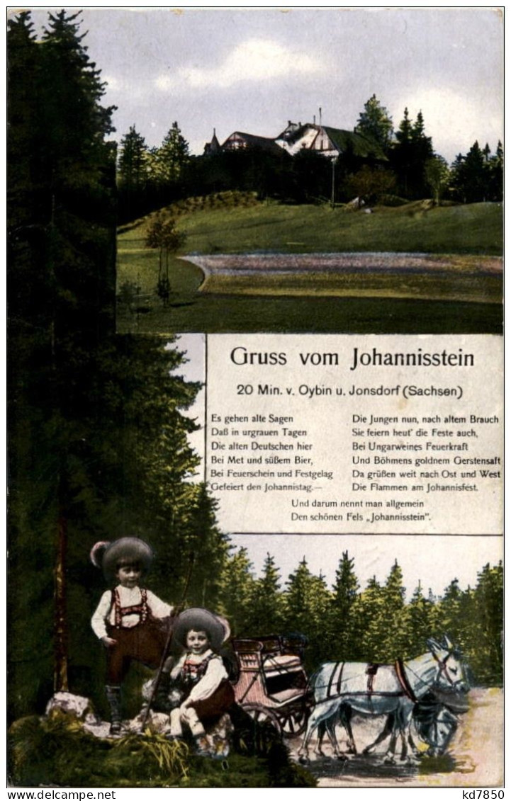 Gruss Vom Johannisstein Bei Oybin Und Jonsdorf - Oybin