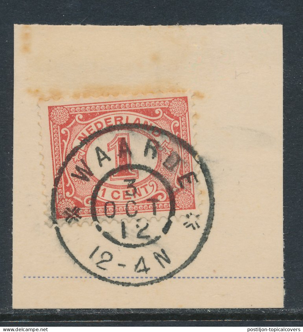 Grootrondstempel Waarde 1912 - Poststempel