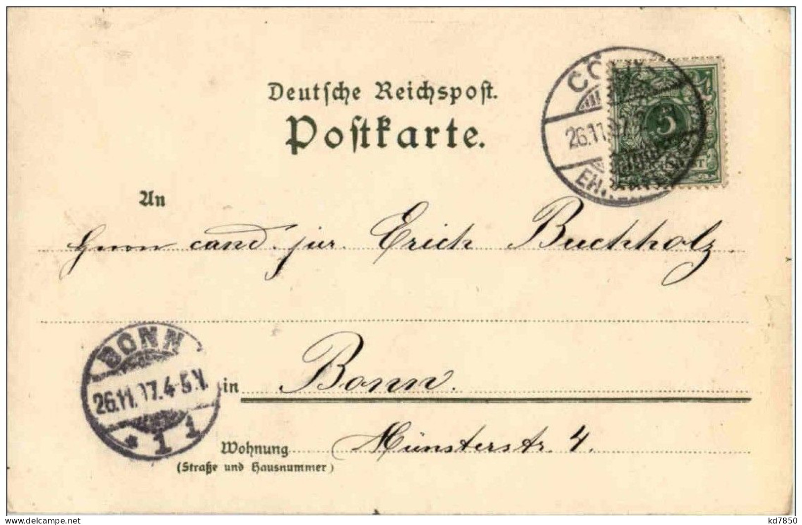 Karlsruhe - Litho - Künstlerkarte K. Mutter - Karlsruhe