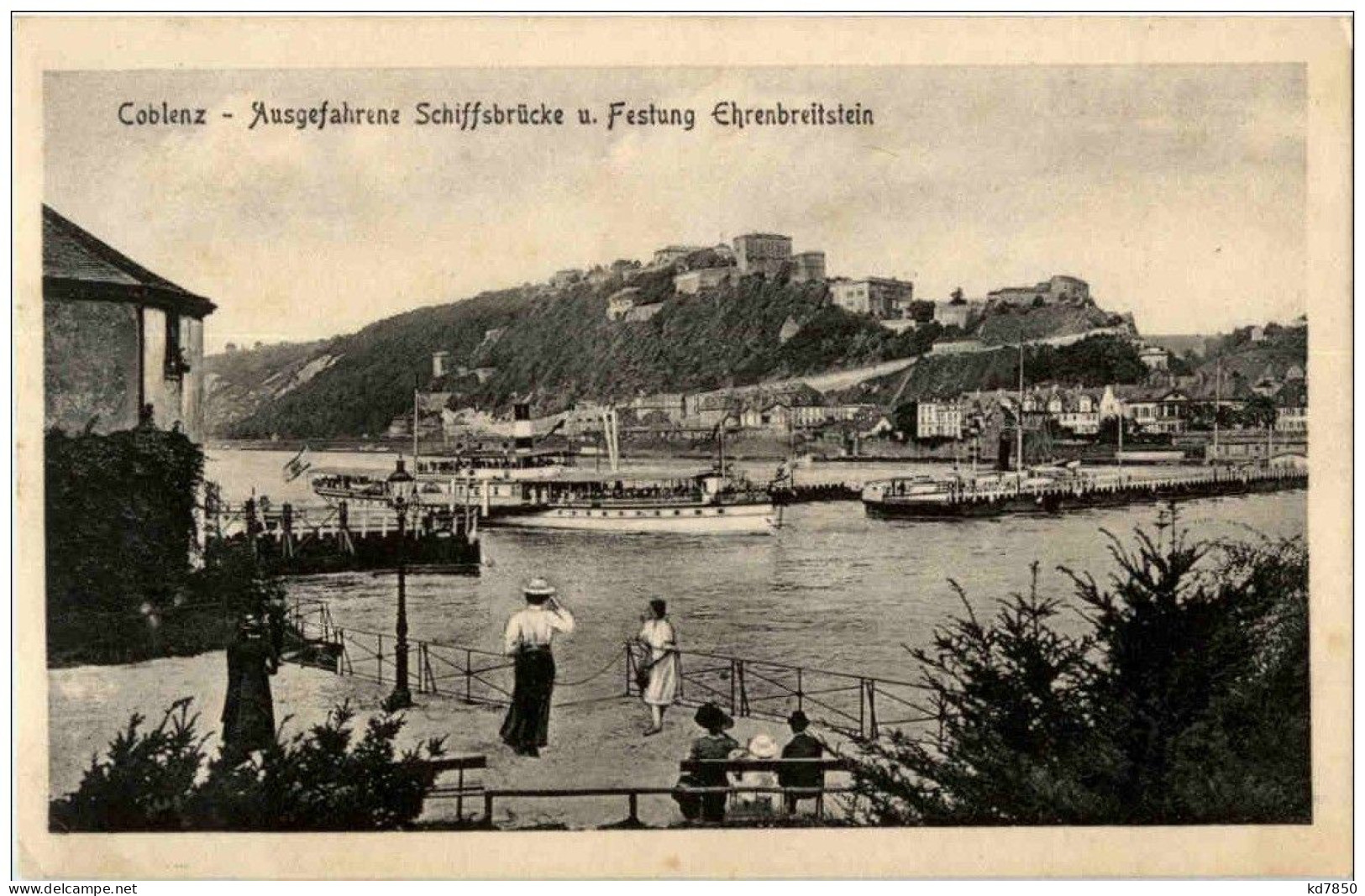 Koblenz - Ausgefahrene Schiffsbrücke - Koblenz