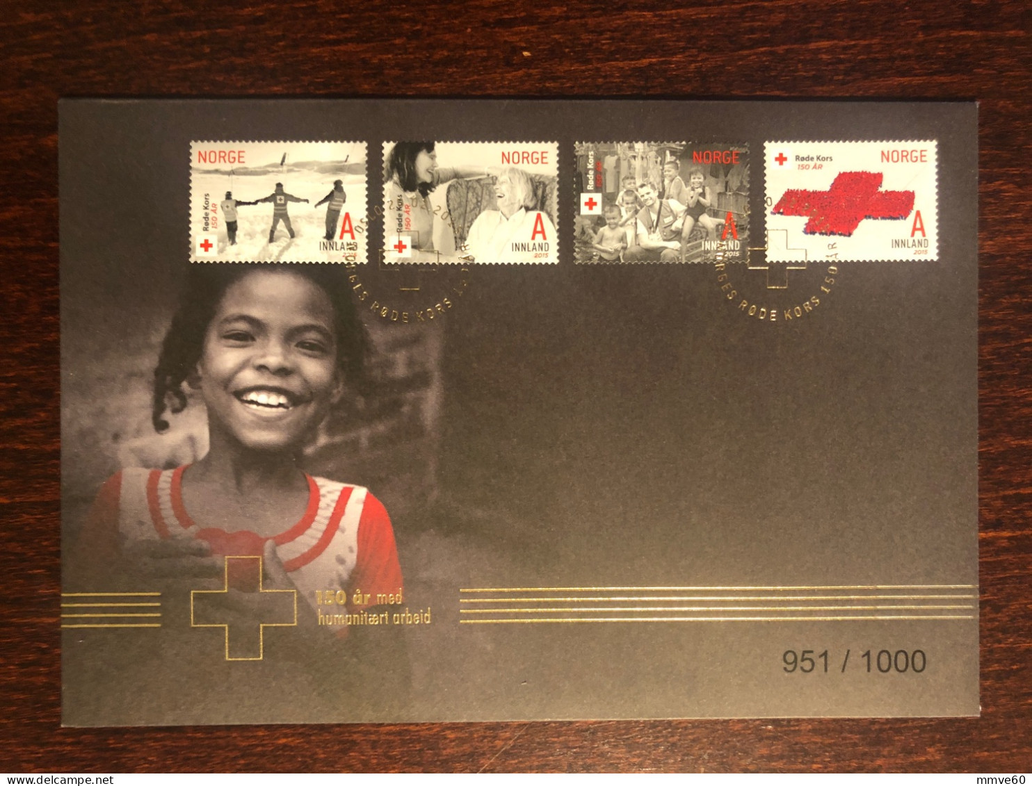 NORWAY FDC COVER 2015 YEAR RED CROSS HEALTH MEDICINE STAMPS - FDC