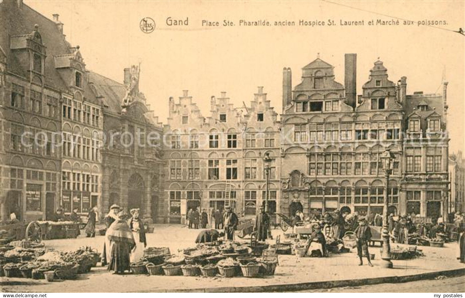 73337211 Gand Belgien Place Sainte Pharailde Ancien Hospice St Laurent Et Marché - Andere & Zonder Classificatie