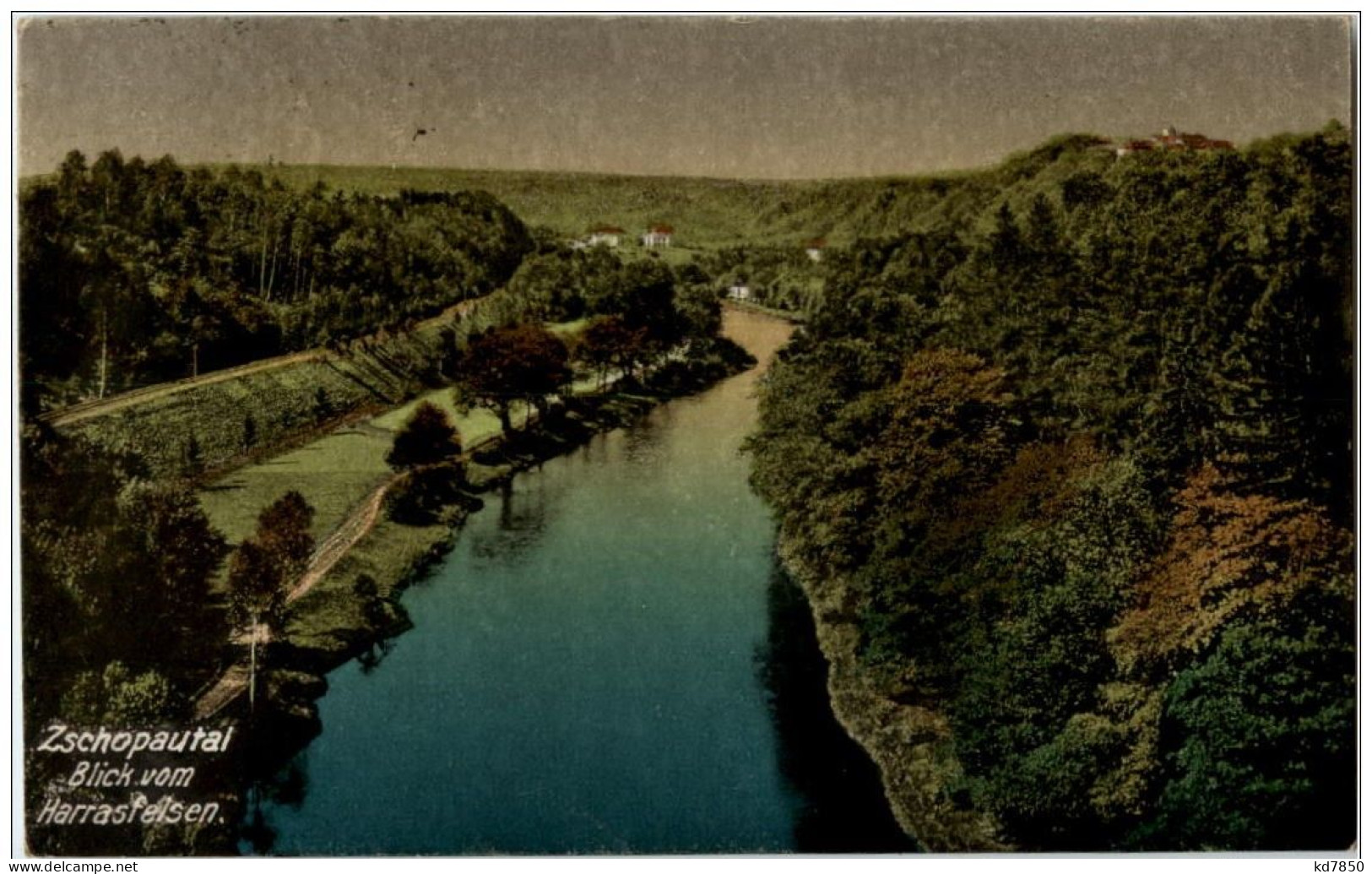 Zschopautal - Blick Vom Harrasfelsen - Zschopau