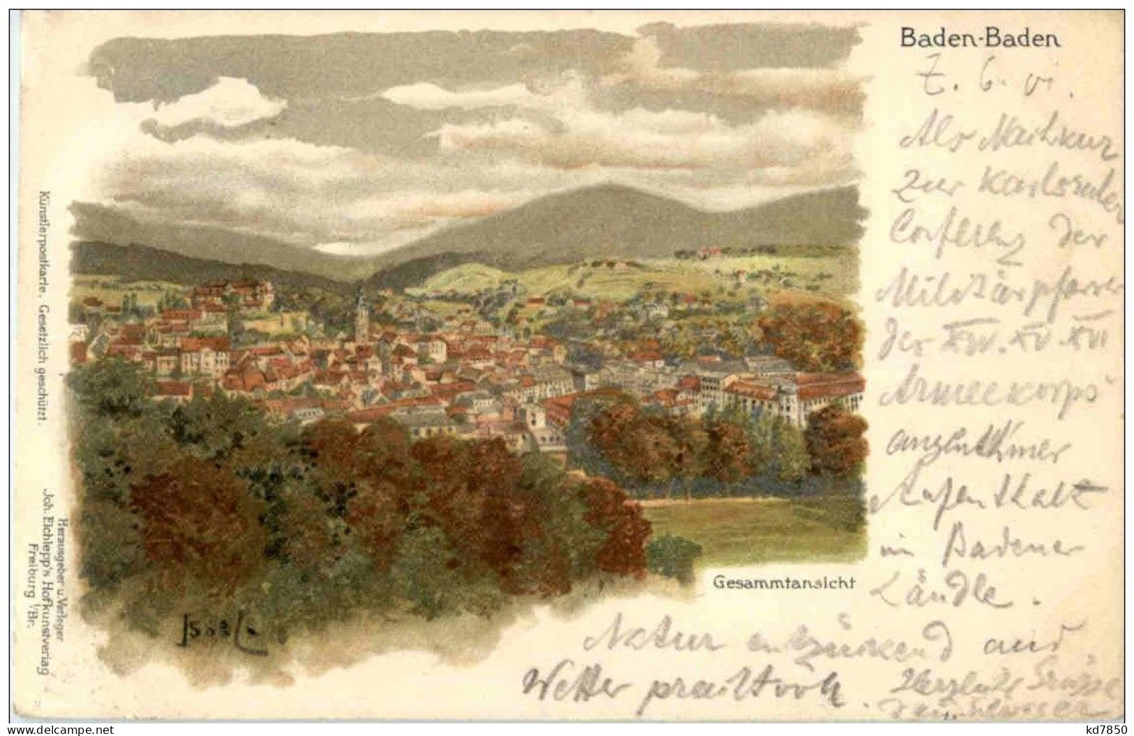 Baden-Baden - Litho - Baden-Baden