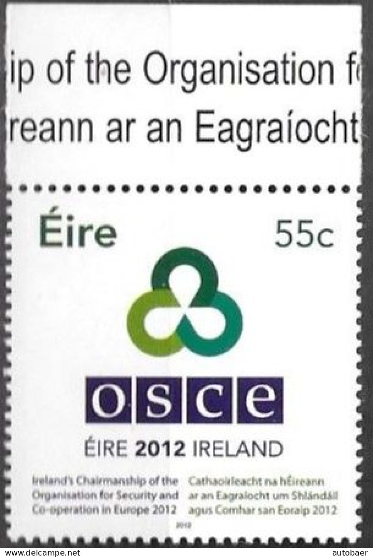 Irland Eire Ireland 2012 Chairmanship OSCE Michel No 2002 ** MNH Postfrisch Neuf - Ungebraucht