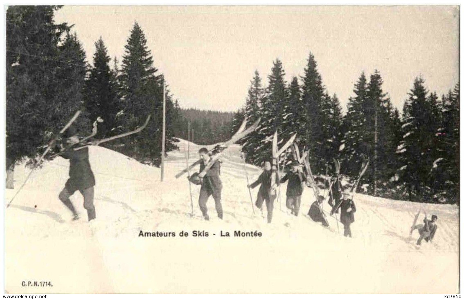 Amateurs De Skis - La Montee - Sports D'hiver