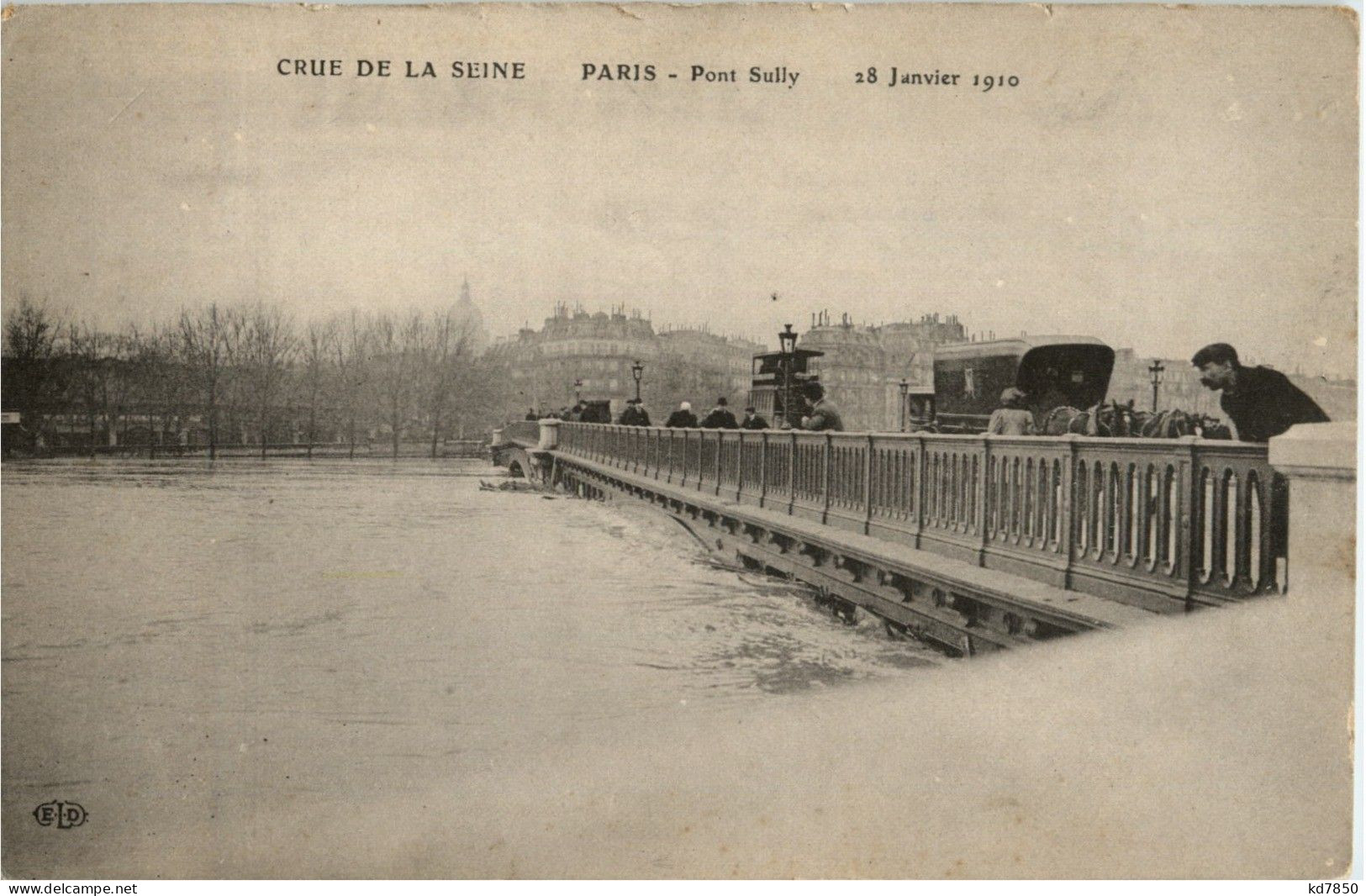 Paris - Crue De La Seine - De Overstroming Van 1910
