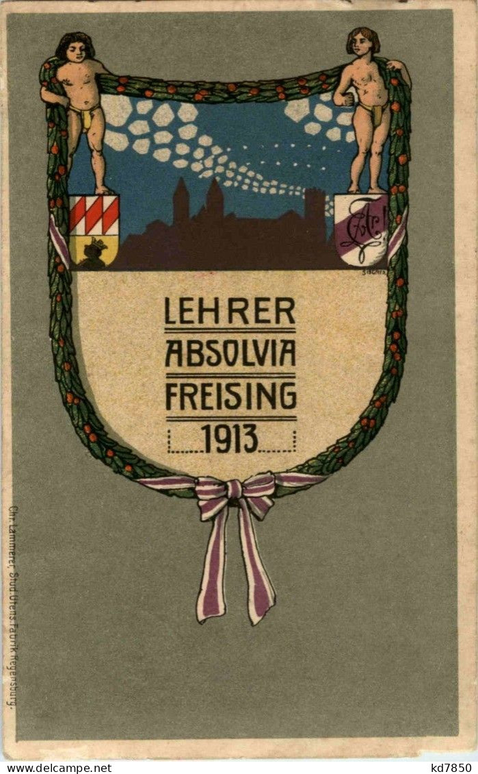 Freising - Lehrer Absolvia 1913 - Freising