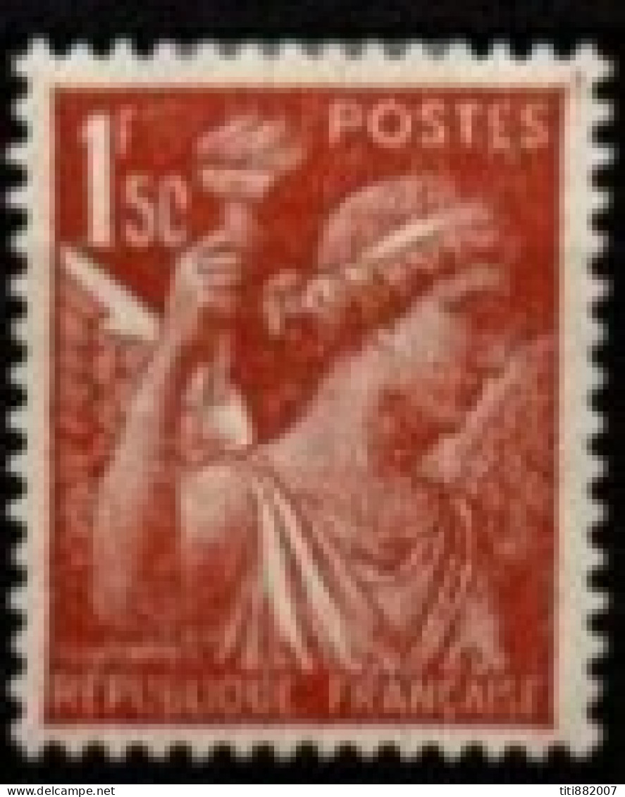 FRANCE   -  1944 .  Y&T N° 652 *.  Le 0 De La Valeur Est Cassé - Unused Stamps