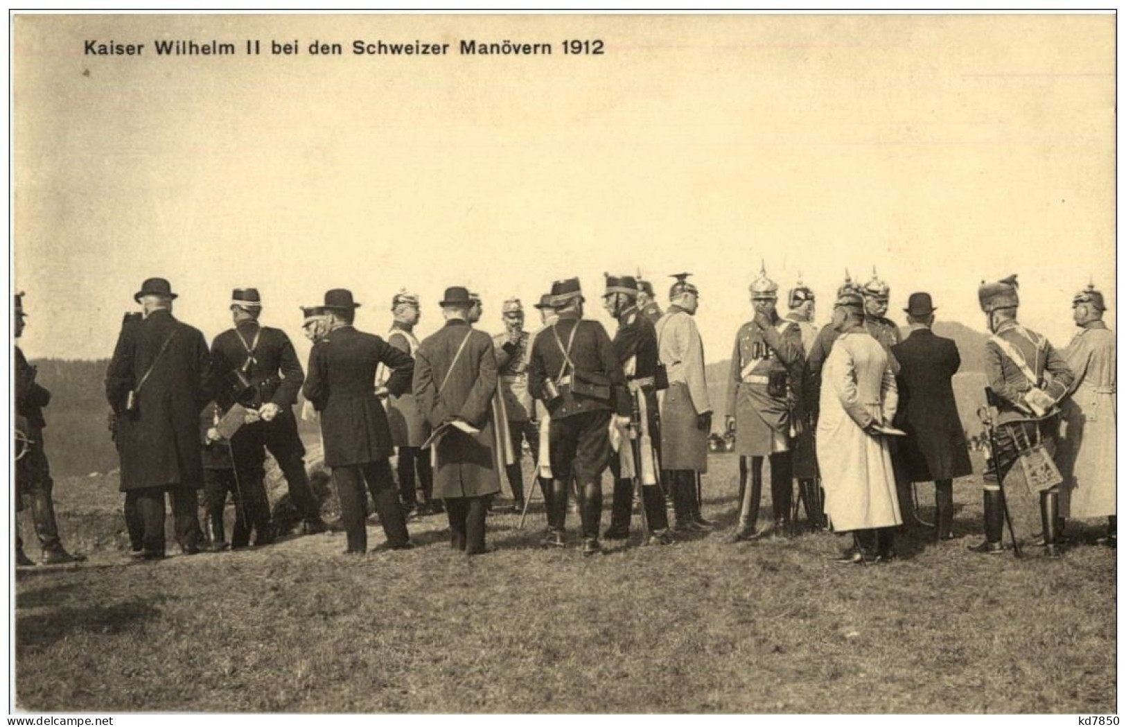 Deutsch Schweizer Manöver 1912 Kaiser Wilhelm II - Manoeuvres