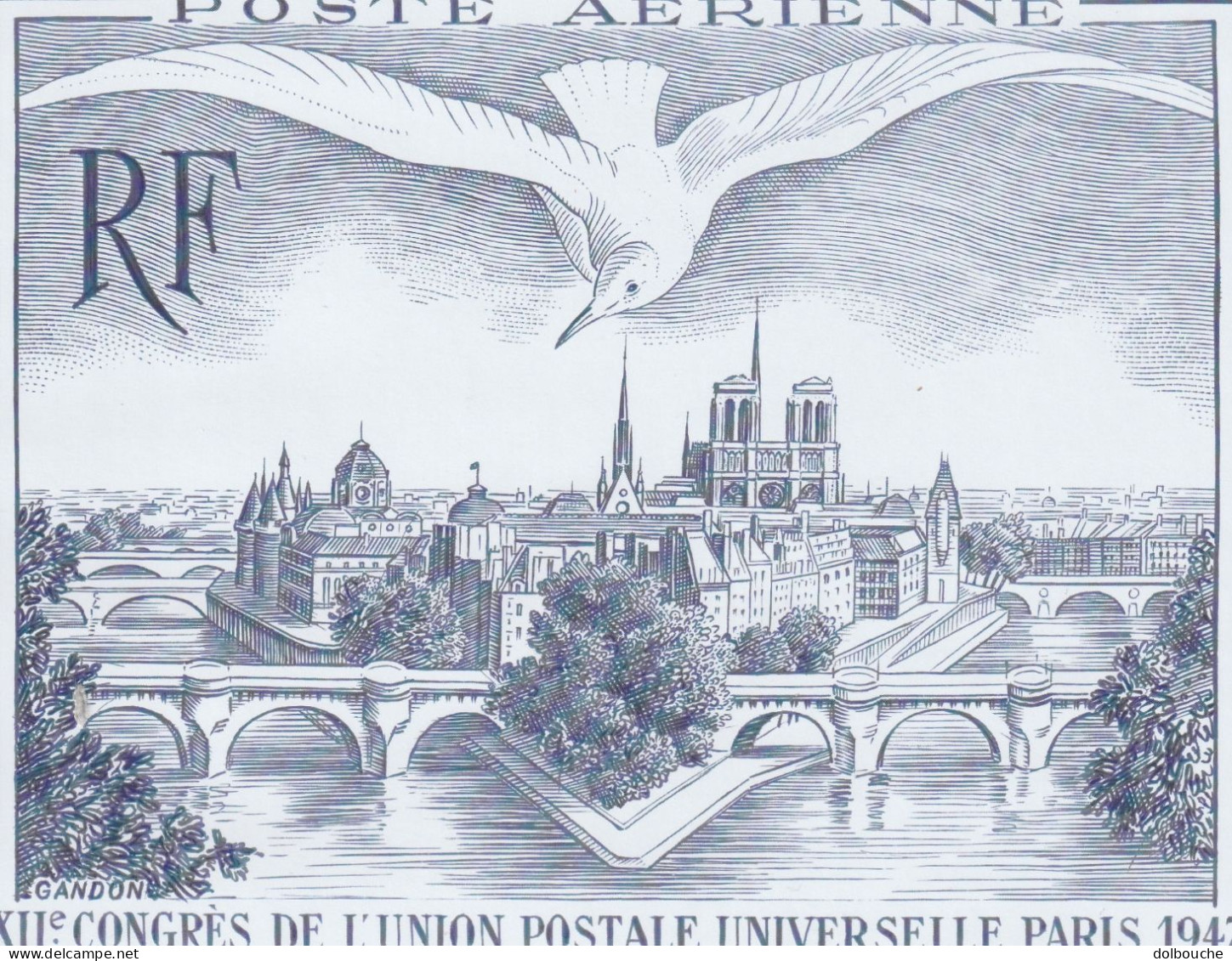 2023 Bloc Feuillet Neuf Poste Aerienne 24/10/23 Xii Congres De L'union Postale Universelle Paris 1947 - Nuevos