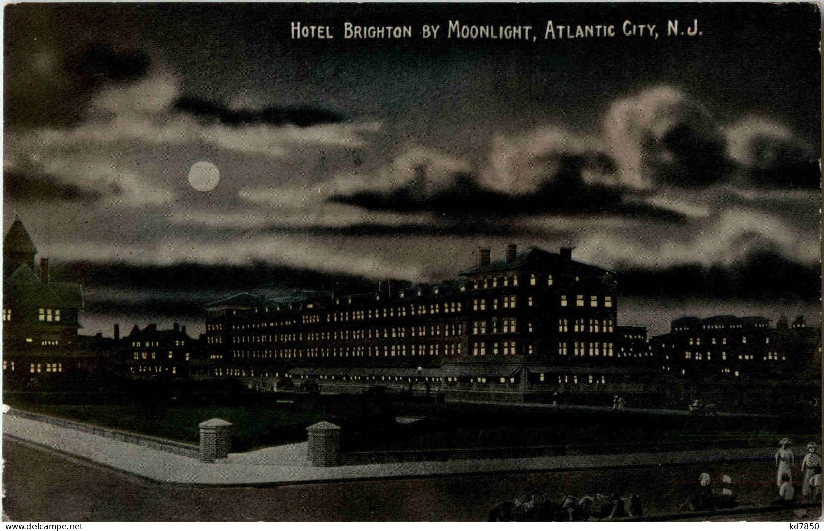 Atlantic City - Hotel Brighton By Moonlight - Atlantic City