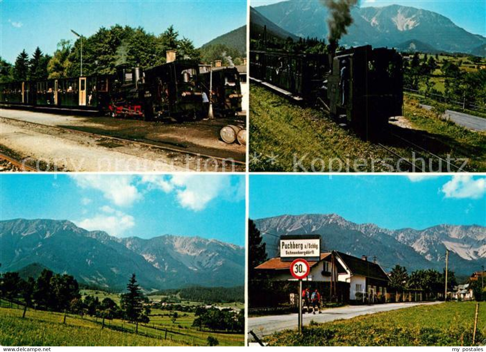 73336806 Puchberg Schneeberg Mit Schneebergbahn Und Schneeberg Doerfli Puchberg  - Autres & Non Classés