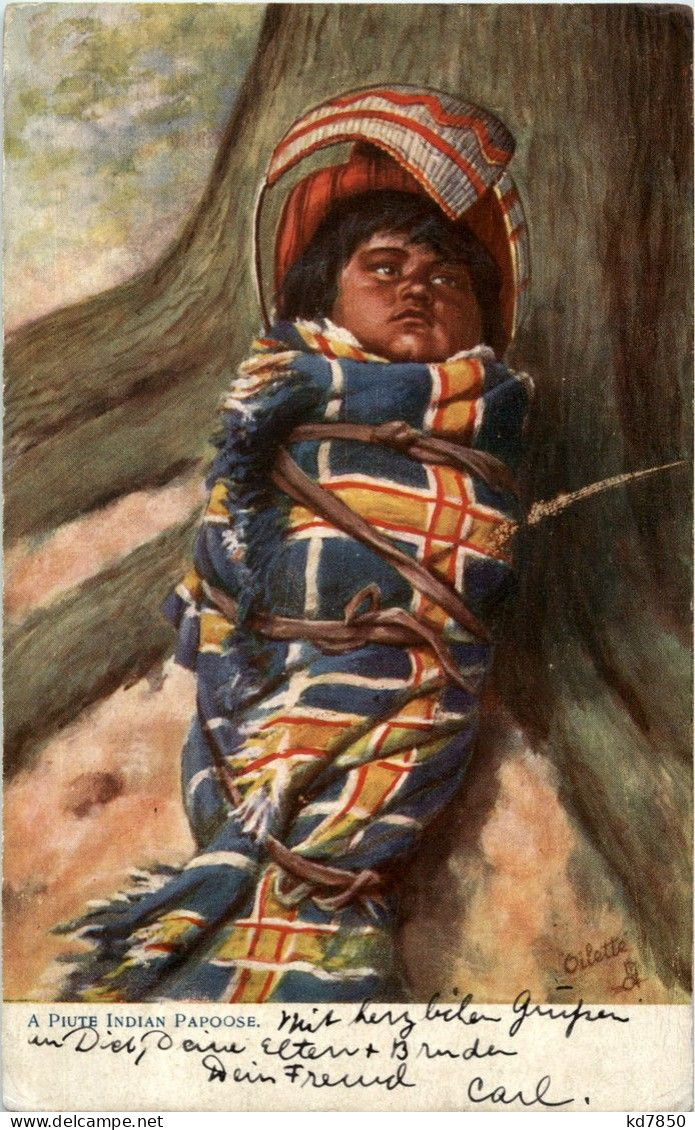 A Piute Indian Papoose - Indianer