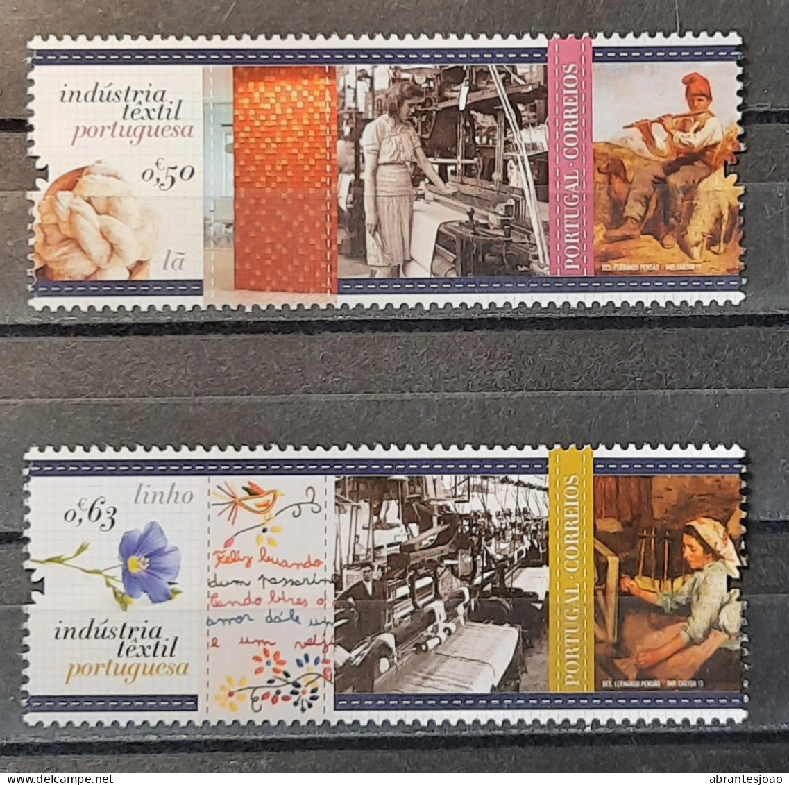 2017 - Portugal - MNH - Textile Industry In Portugal - 4 Stamps - Ungebraucht