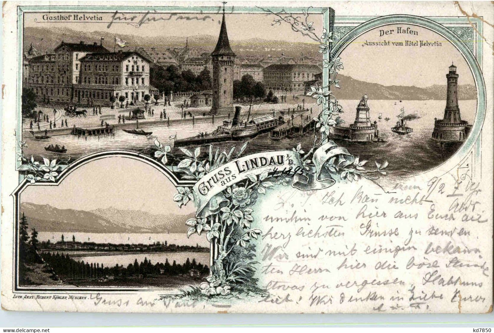 Gruss Aus Lindau - Litho - Lindau A. Bodensee