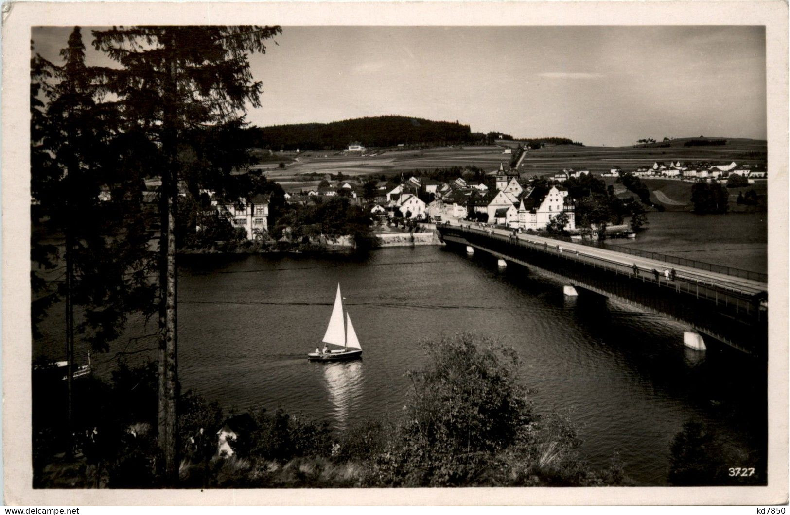 Saalburg (Saale) - Blick Auf Brücke Und Stadt - Ebersdorf