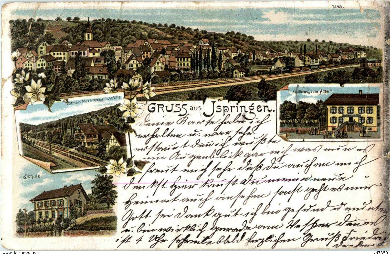 Gruss Aus Ispringen - Litho - Pforzheim