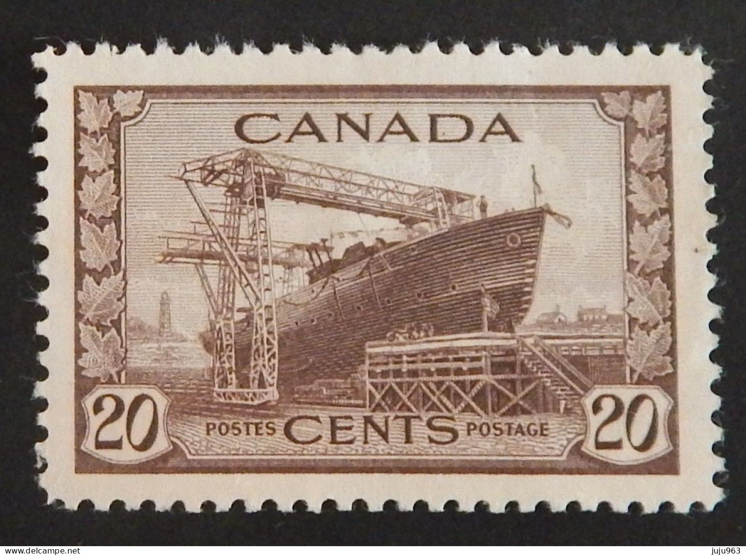 CANADA YT 216 NEUF(*)MNG "CORVETTE" ANNÉES 1943/1948 - Ongebruikt