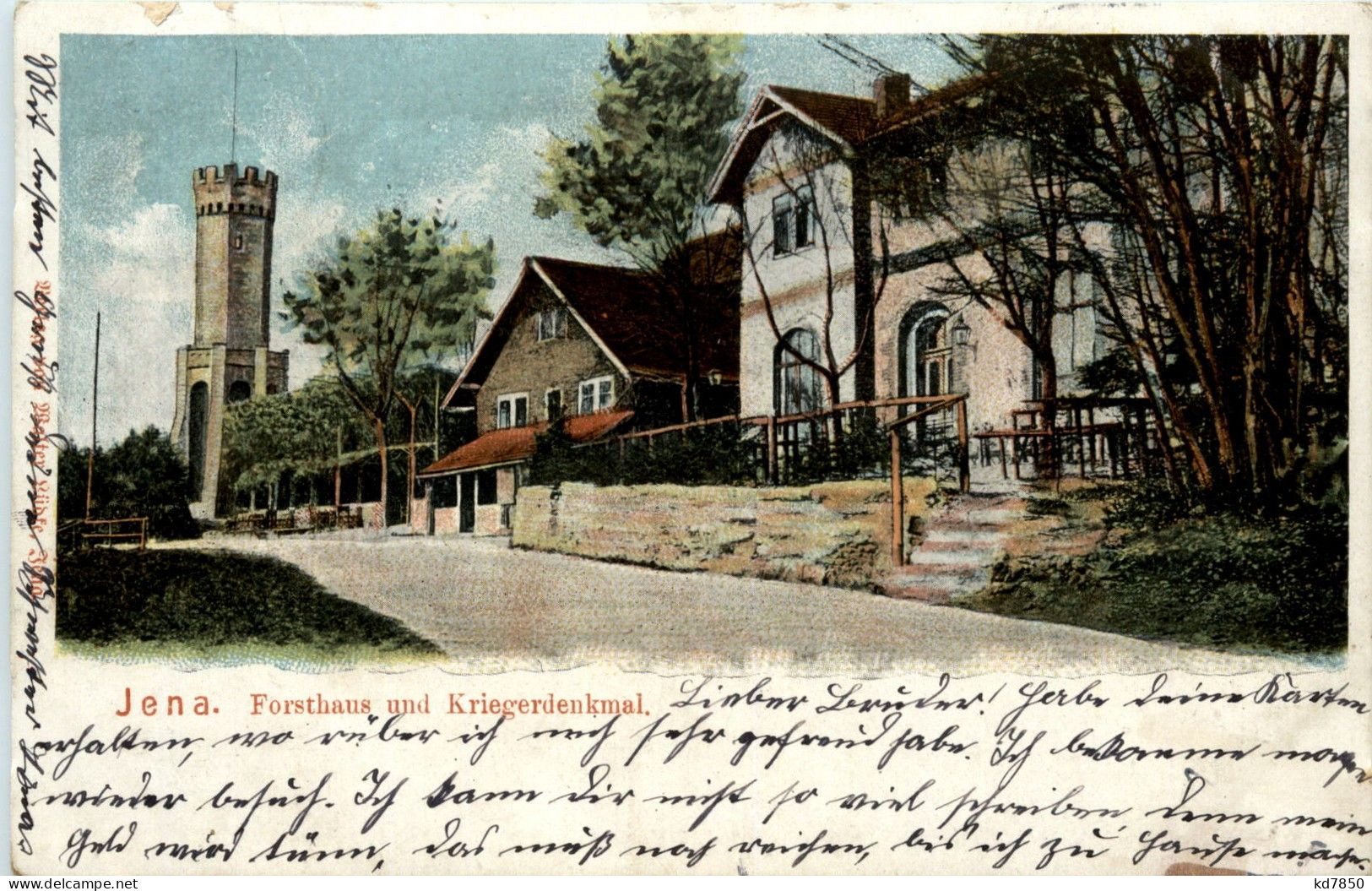 Jena - Forsthaus Und Kriegerdenkmal - Jena