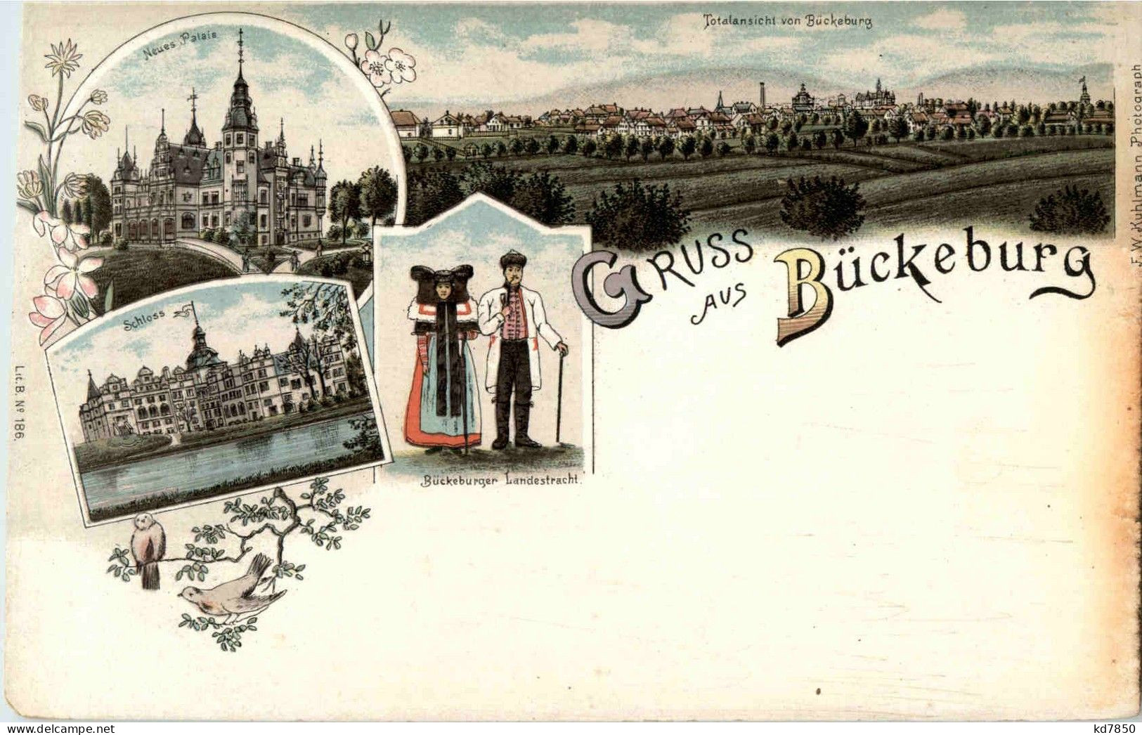 Gruss Aus Bückeburg - Litho - Bückeburg