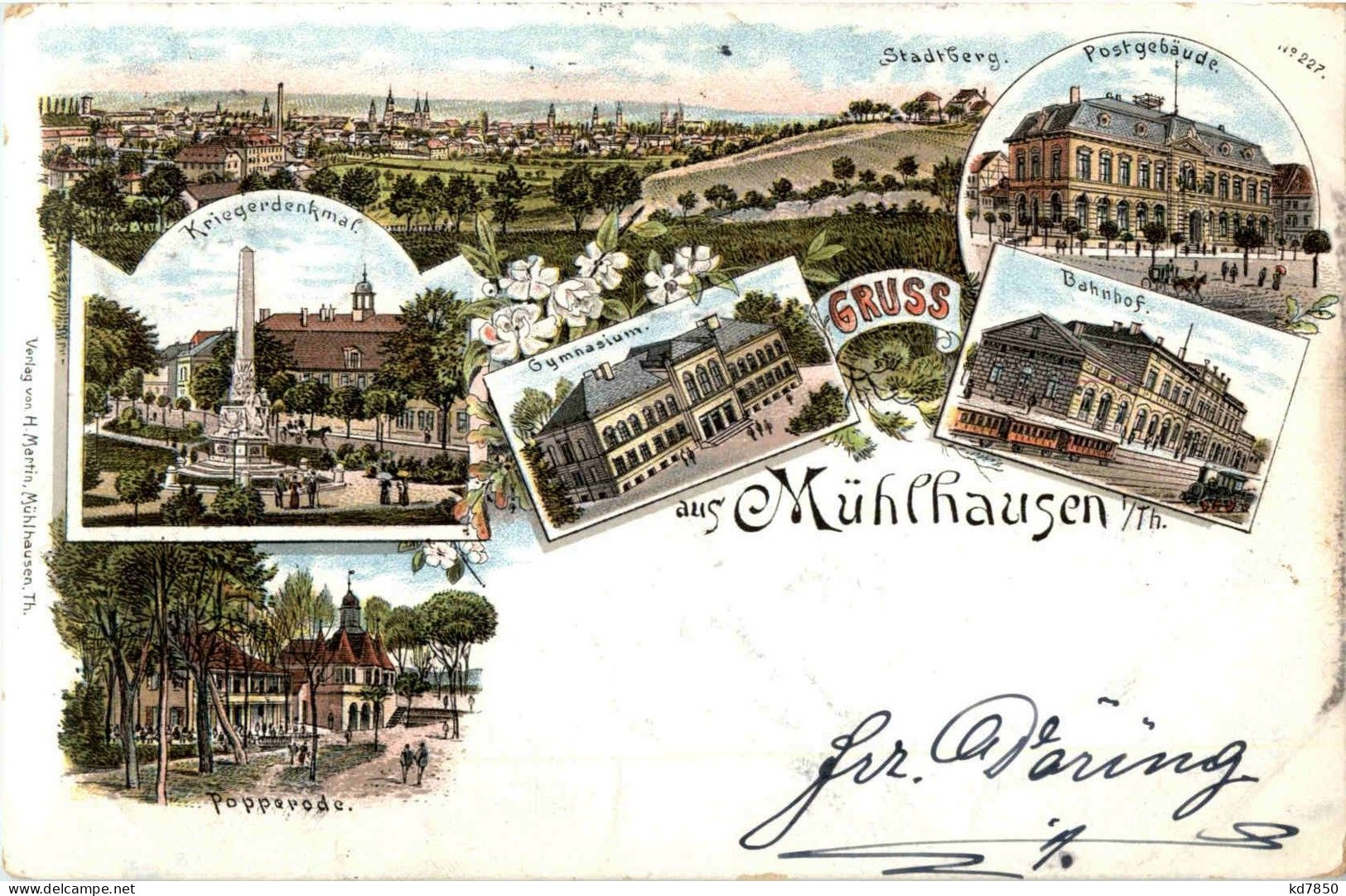 Gruss Aus Mühlhausen - Litho - Mühlhausen