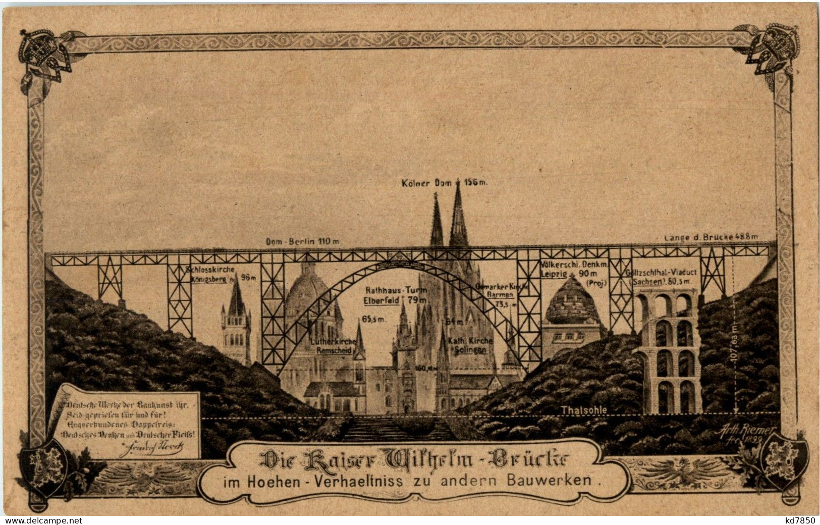 Die Kaiser Wilhelm Brücke - Mülheim A. D. Ruhr