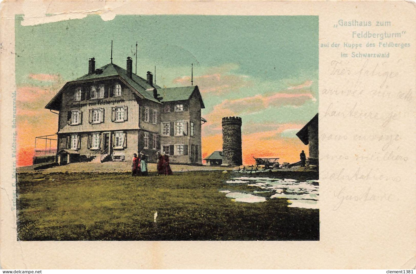 Feldberg Gasthaus Zum Feldbergturm Auf Der Kuppe Des Feldberges Im Schwarzwald - Feldberg