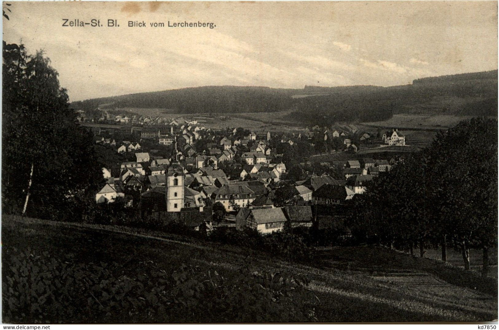 Zella-Mehlis/Thür. - Zella-St. Bl. - Blick Vom Lerchenberg - Zella-Mehlis