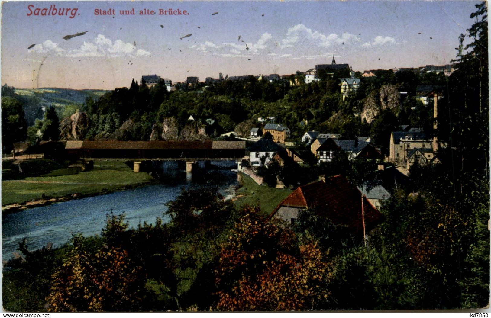 Saalburg - Stadt Und Alte Brücke - Ebersdorf