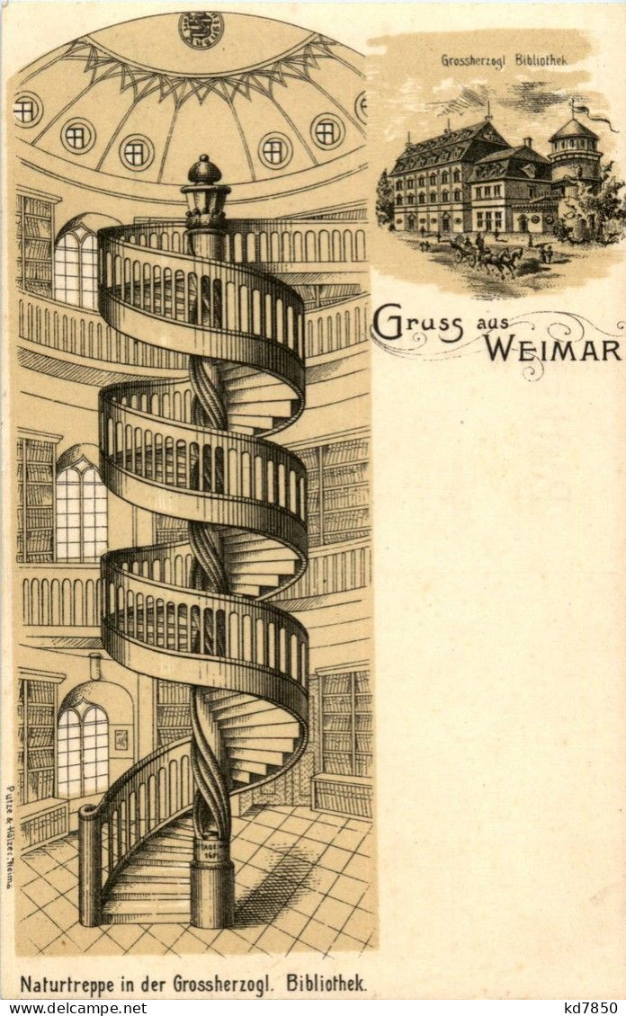 Gruss Aus Weimar - Litho - Weimar