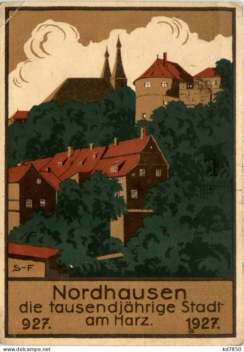 Nordhausen - Amtliche Festpostkarte Zur Jahrtausendfeier - Nordhausen