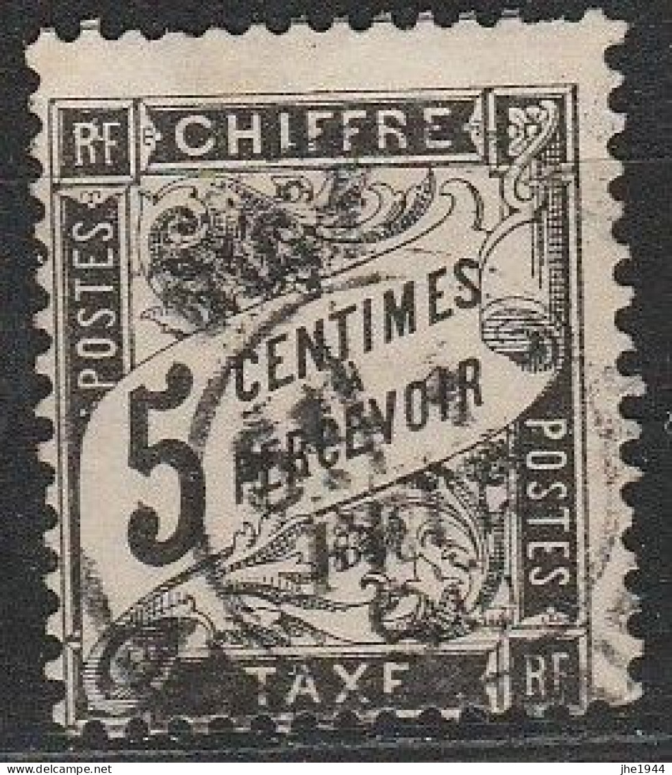 France Taxe N° 14 Noir 5 C - 1859-1959 Used