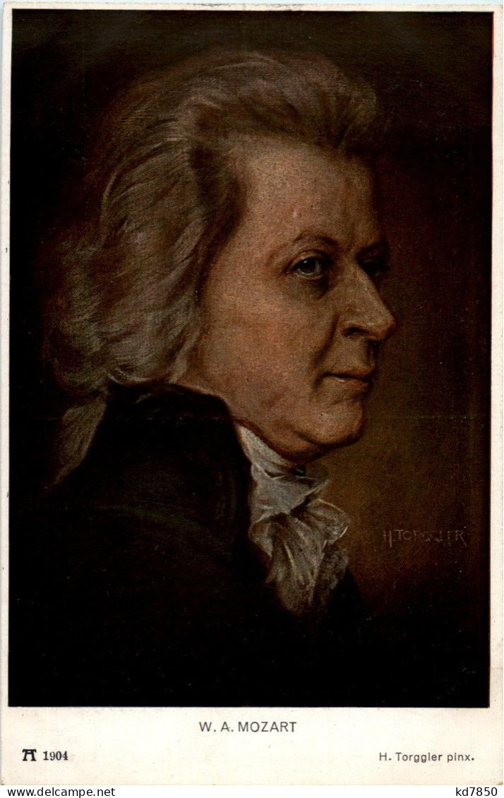 Wolfgang Amadeus Mozart - Künstlerkarte Torggler - Personaggi Storici