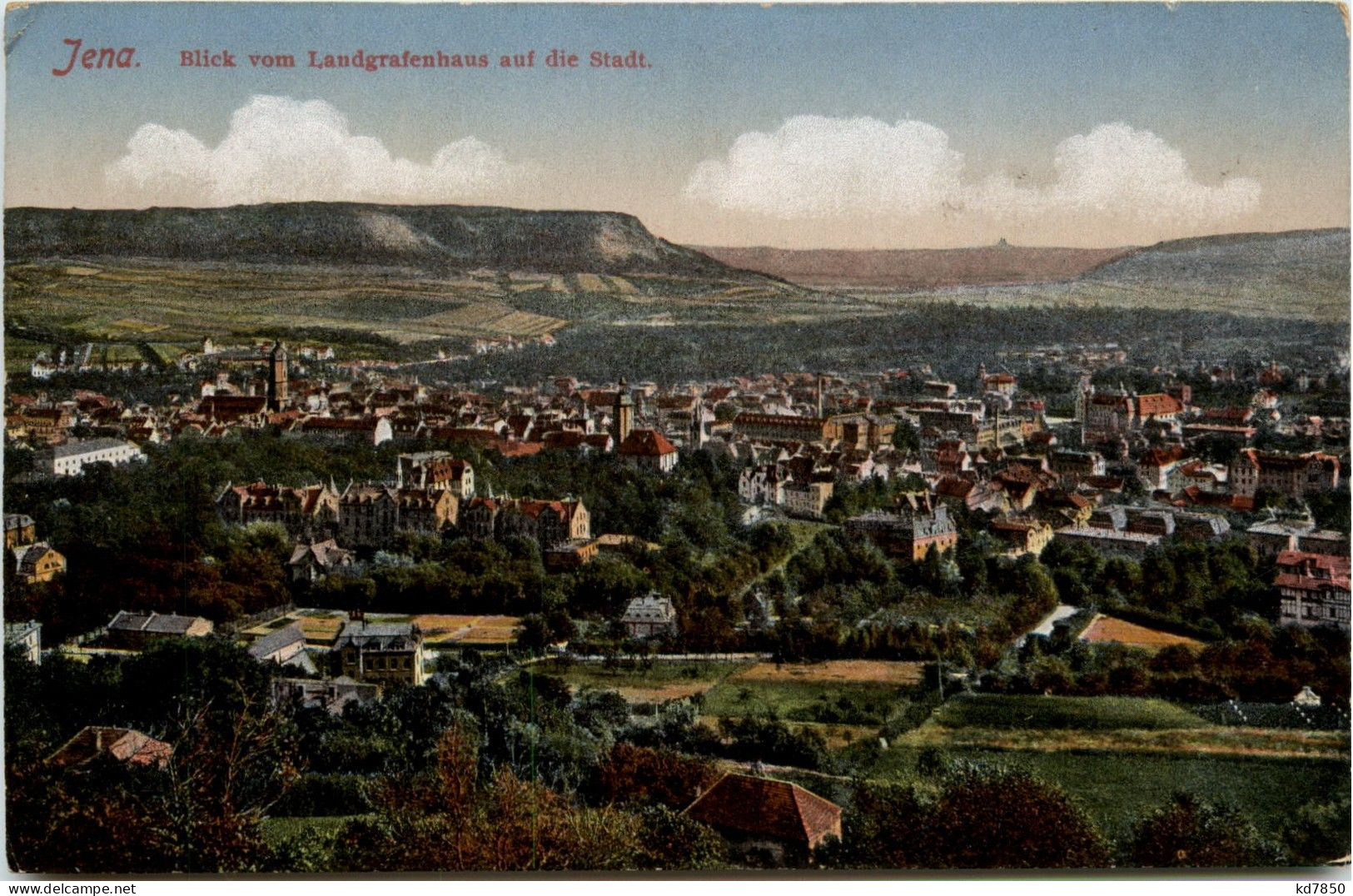 Jena - Thür., Blick Vom Landgrafenhaus Auf Die Stadt - Jena