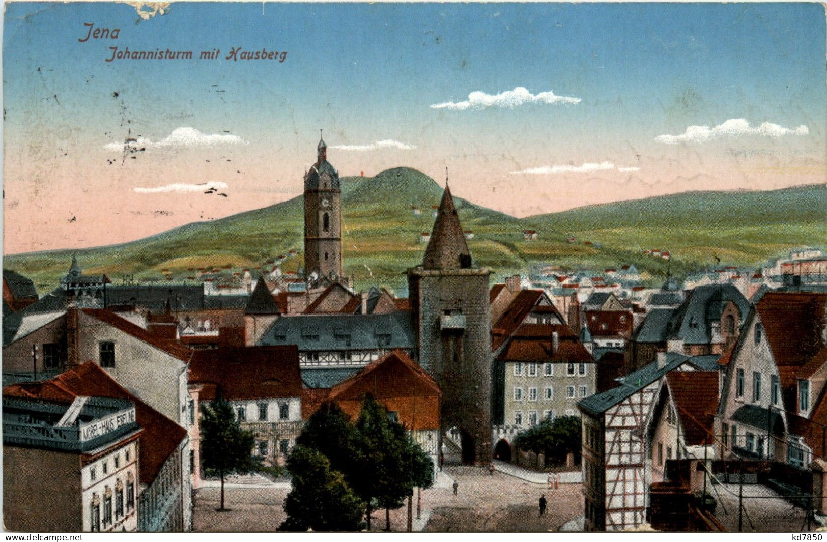 Jena - Thür., Johannisturm Mit Hausberg - Jena