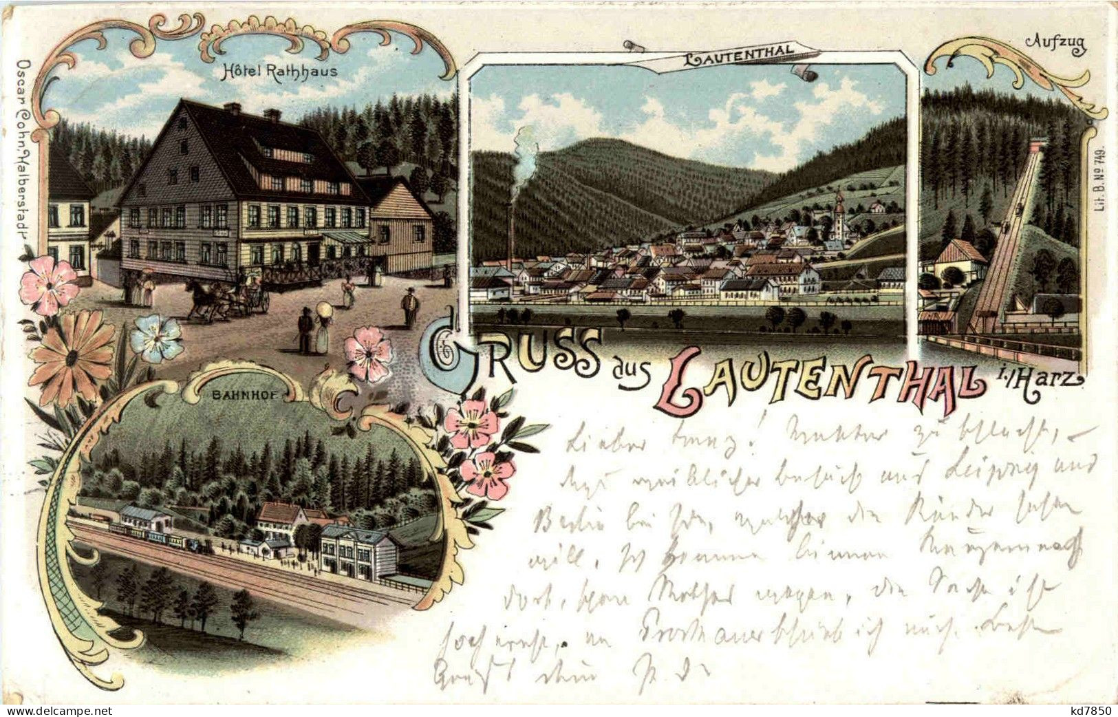 Gruss Aus Lauenthal - Litho - Langelsheim