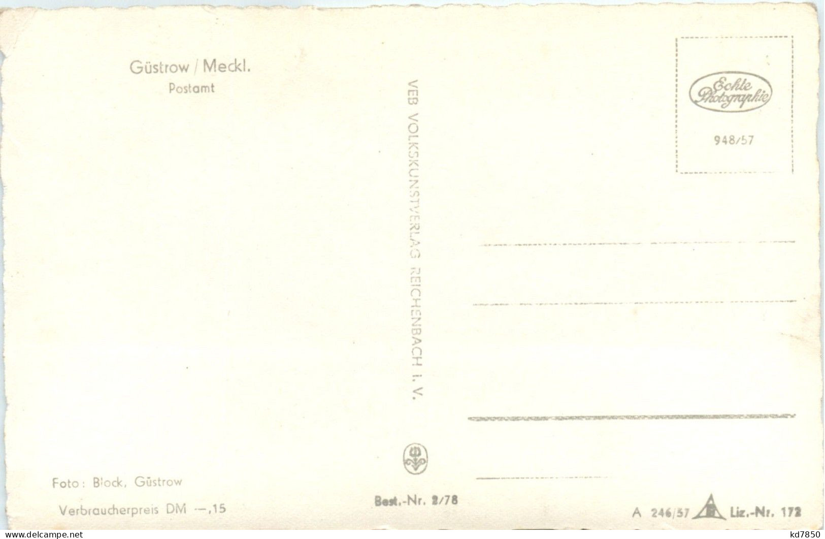 Güstrow/Meckl. Postamt - Guestrow