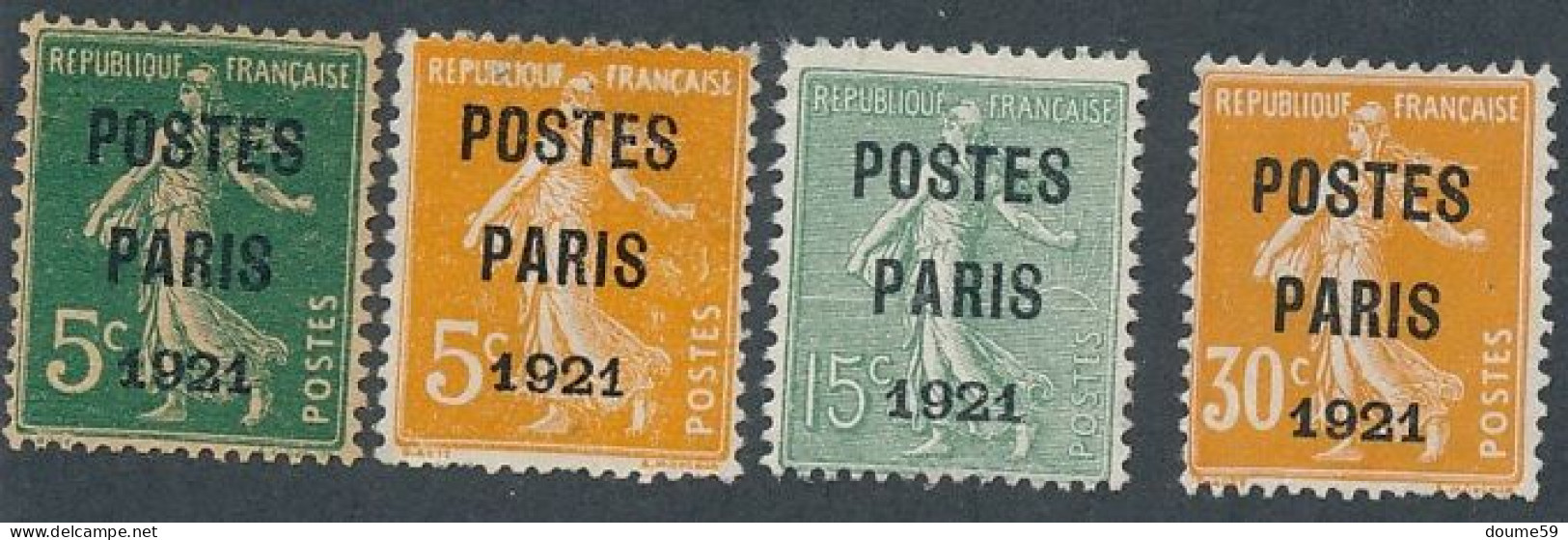 A-726: FRANCE: Préoblitérés N°26/29 NSG - 1893-1947