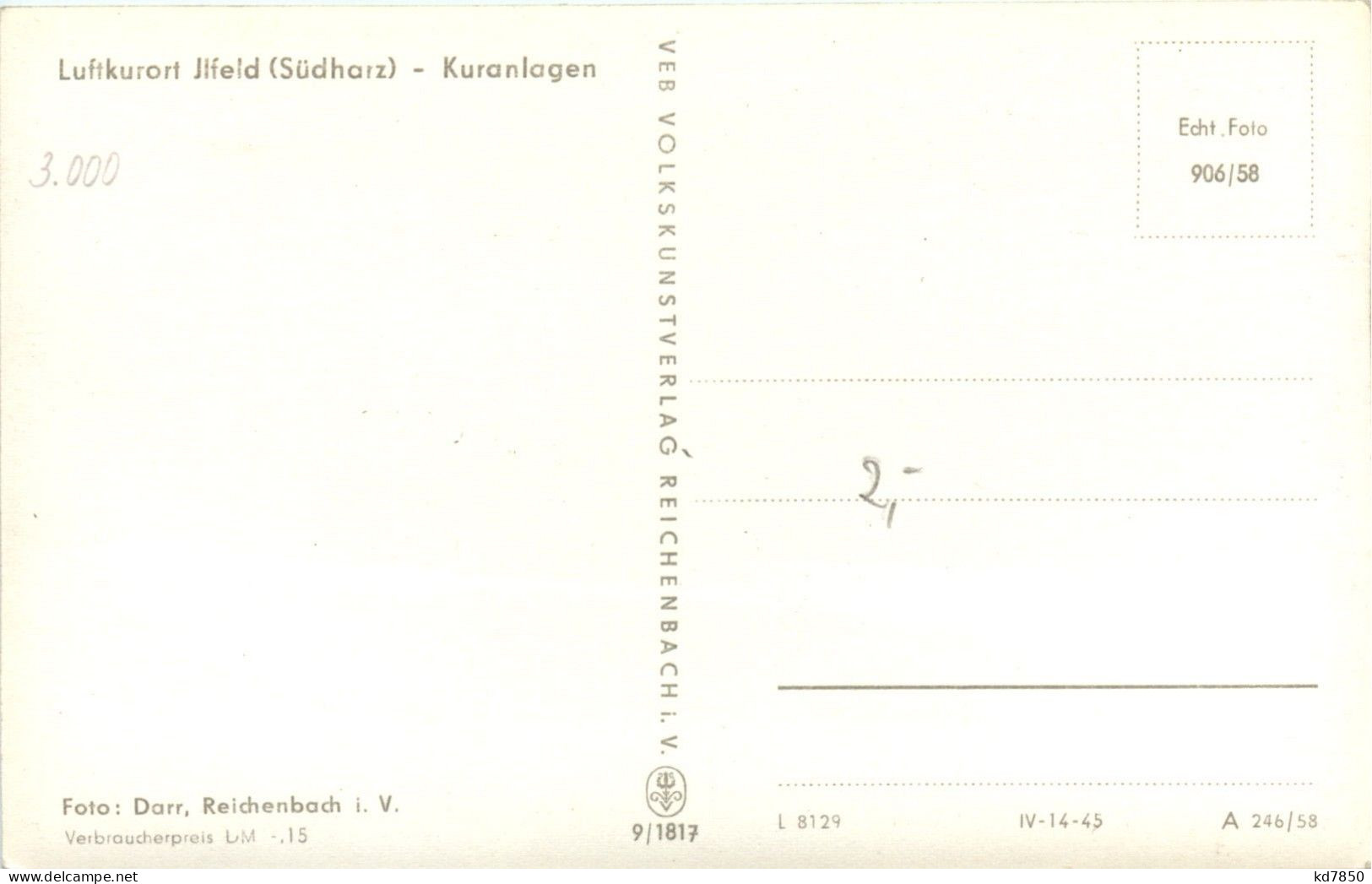 Nordhausen - Luftkurort Ilfeld - Kuranlagen - Nordhausen