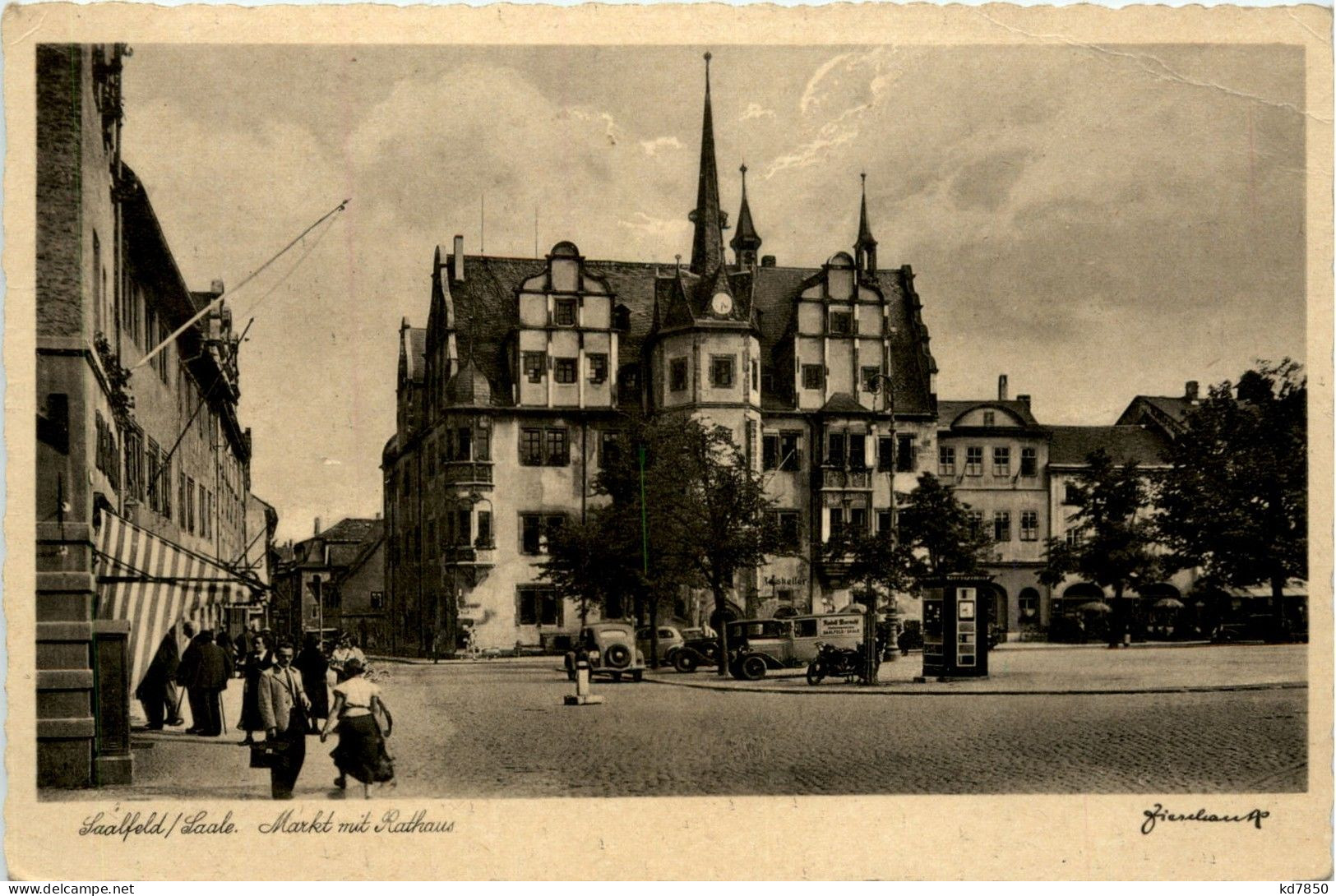 Saalfeld/Saale - Markt Mit Rathaus - Saalfeld