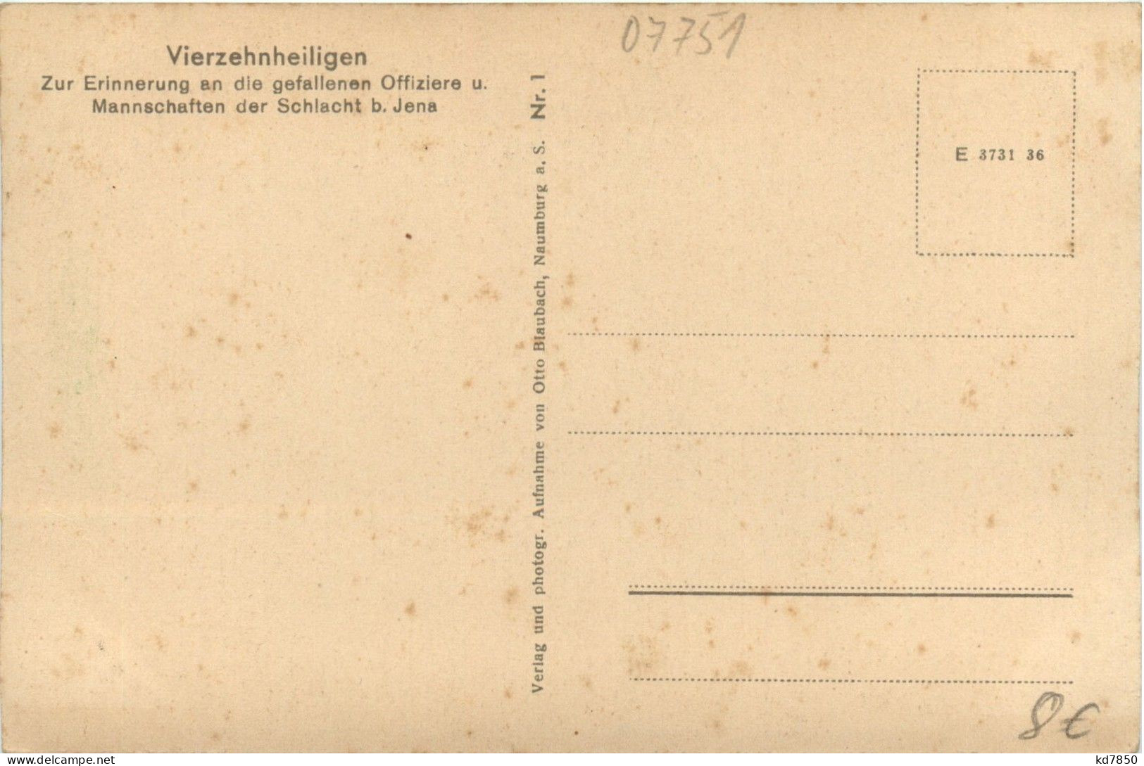 Jena - Vierzehnheiligen - Denkmal D. Schlacht B.Jena - Jena