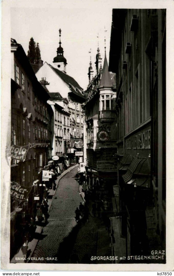 Graz/Steiermark - Sporgasse Mit Stiegenkirche - Graz