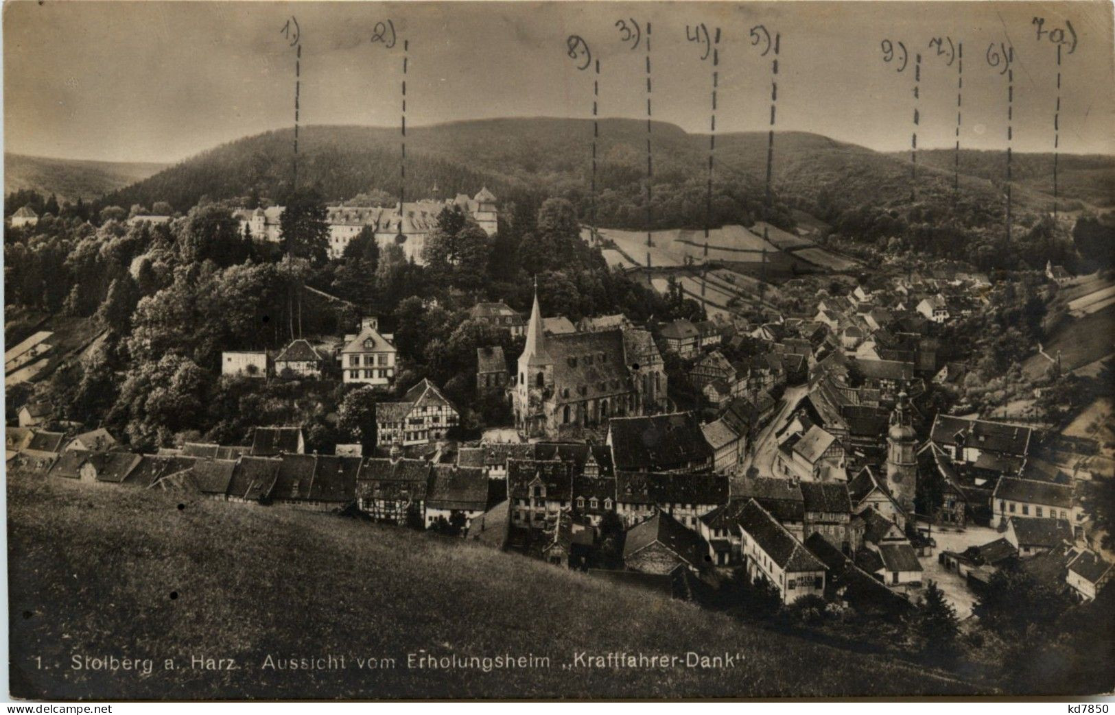 Stolberg/Harz - Aussicht Vom Erholungsheim Kraftfahrer-Dank - Stolberg (Harz)