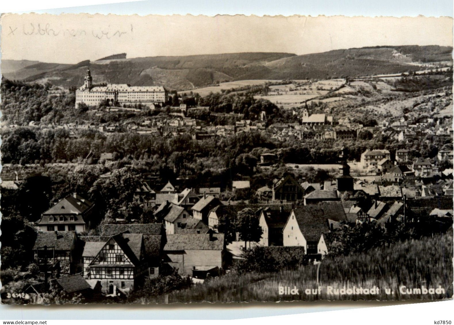 Rudolstadt/Thür. - Blick Auf Rudolstadt U. Cumbach - Rudolstadt