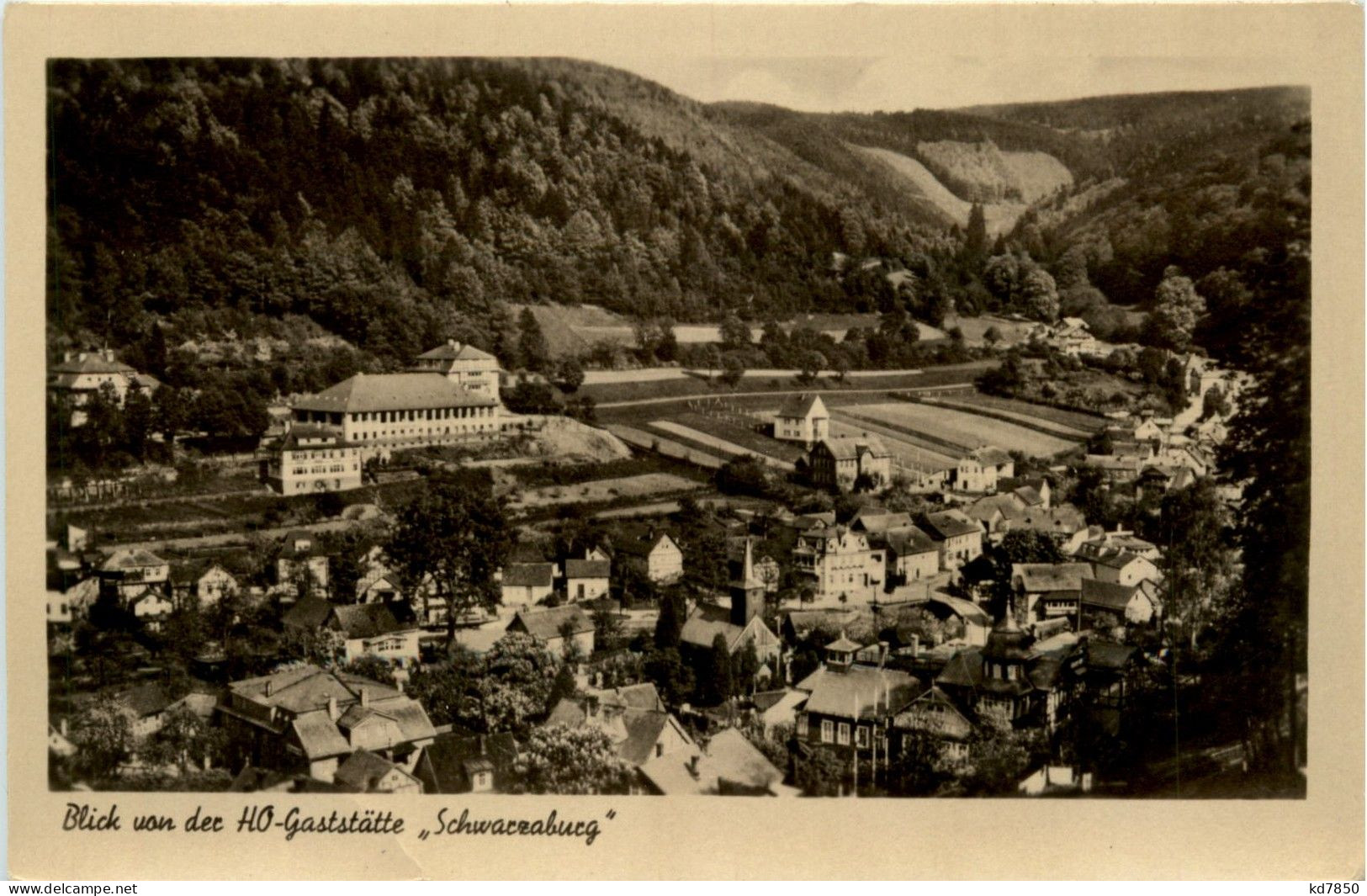 Schwarzburg/Thür.Wald - Blick Von Der HO-Gaststätte Schwarzaburg - Saalfeld