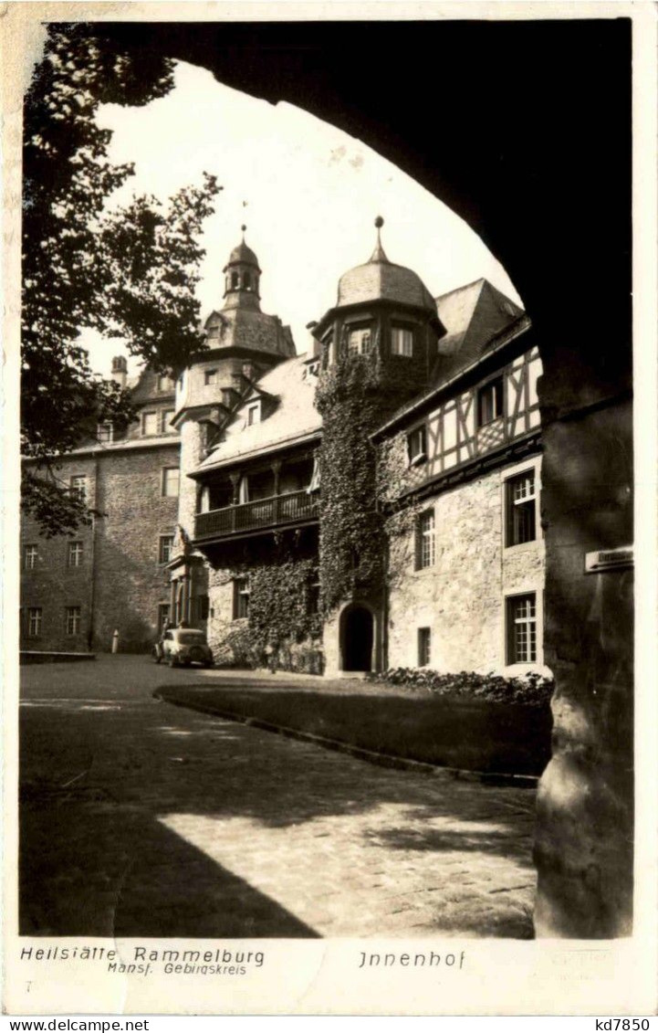 Mansfeld/Südharz - Heilstätte Rammelburg - Innenhof - Mansfeld